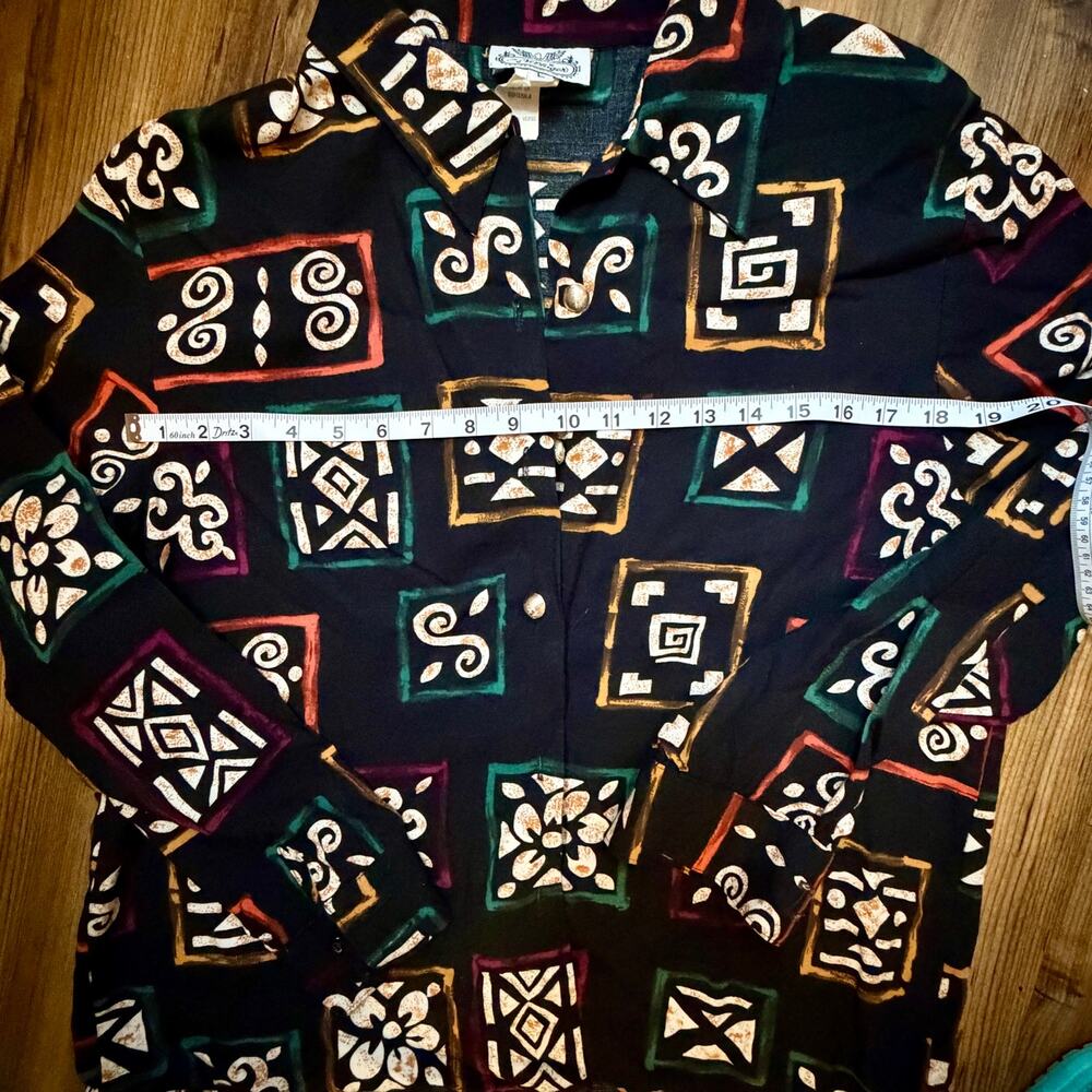 VINTAGE 60s Women’s Button Down by The Villager Size L - Picture 7 of 8